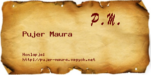 Pujer Maura névjegykártya